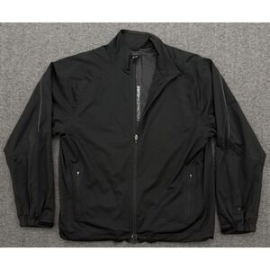 Zero Restriction Jacket Mens Medium Black‎ Tour Series Full Zip Windbreaker *